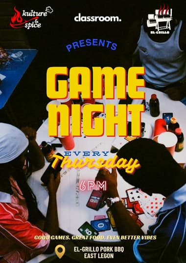 El Grillo Pork Bbq and Games Night