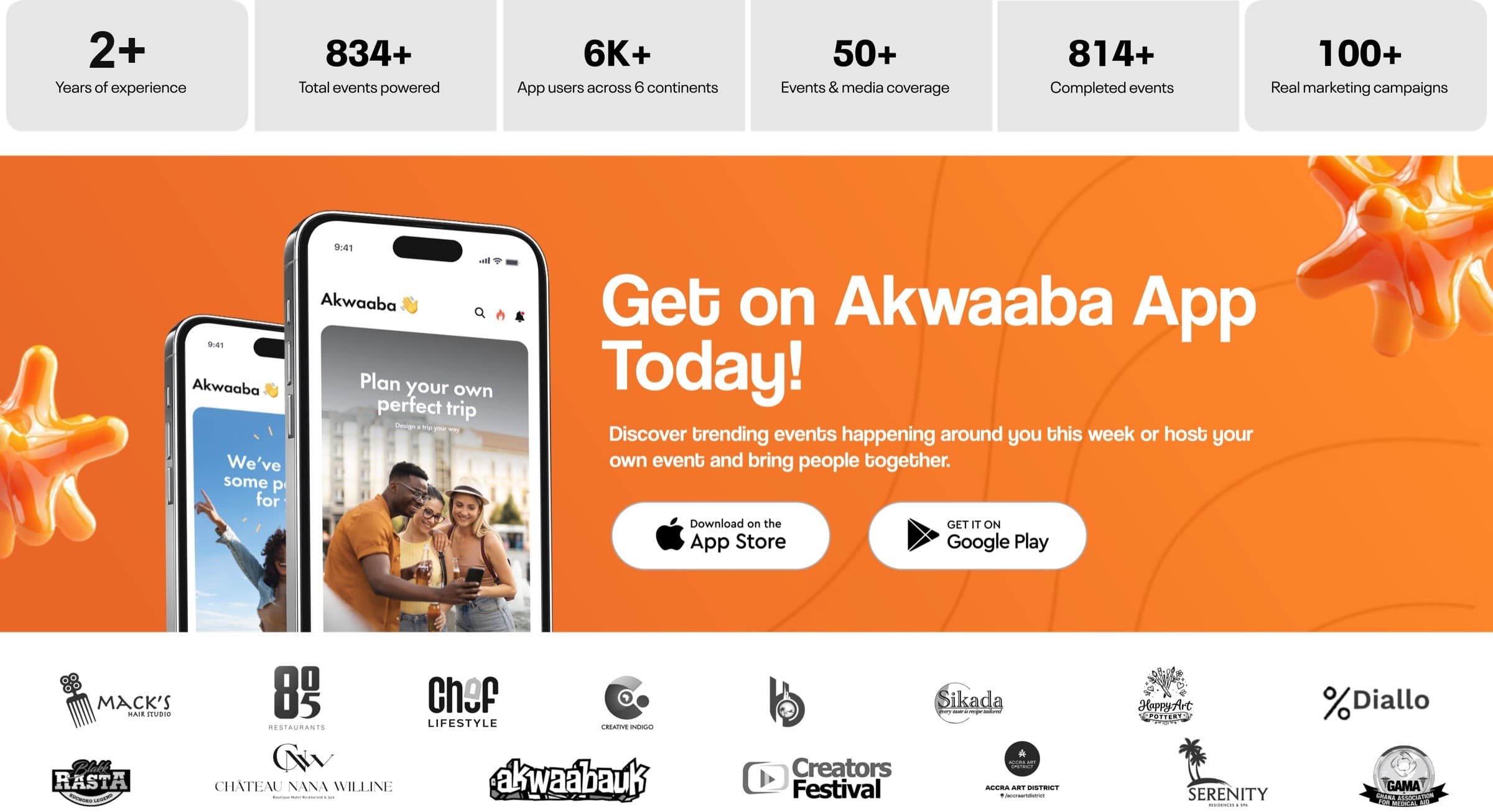 Get on Akwaaba today — Download on App Store and Google Play