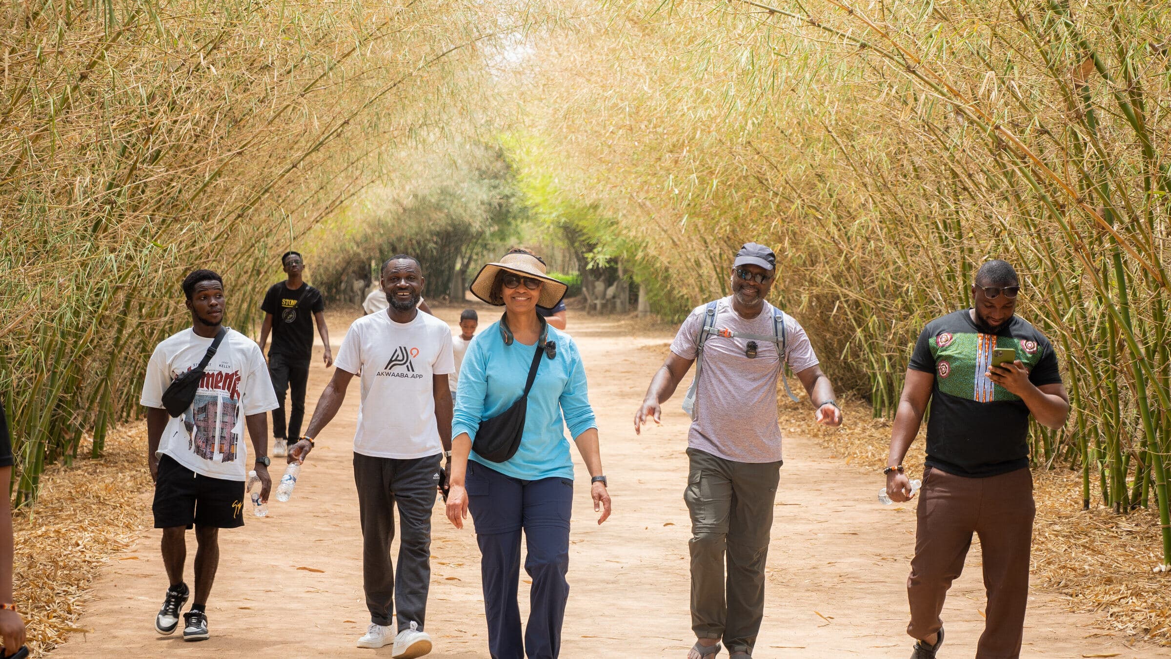 Diaspora travelers on a heritage tour in Ghana