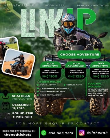 The Link Up Experience- Quad Biking Adventure