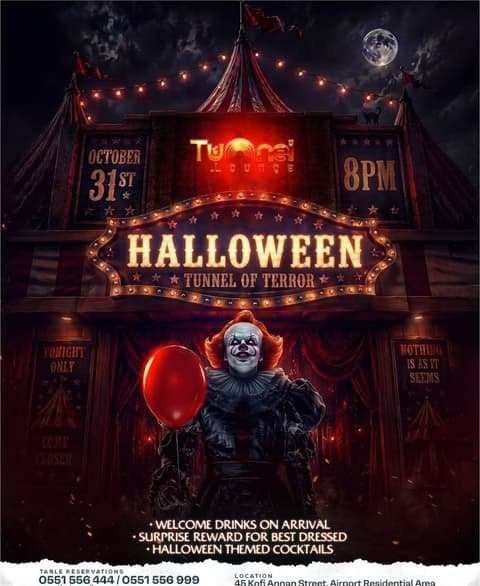 Halloween: Tunnel of Terror at Tunnel Lounge