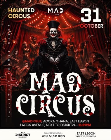 Mad Circus Halloween at MAD Club