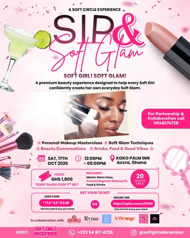 Sip & Soft Glam