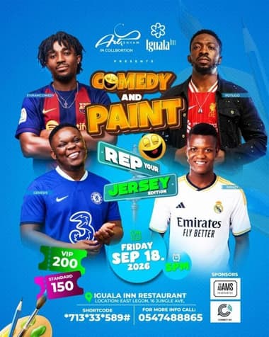 Comedy and Paint Rep your Jersey Edition