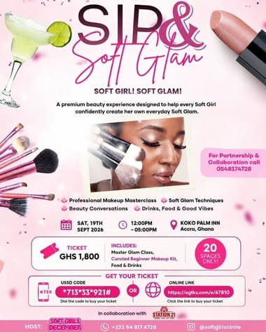 Sip & Soft Glam