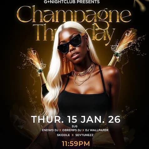 Champagne Thursdays at G+