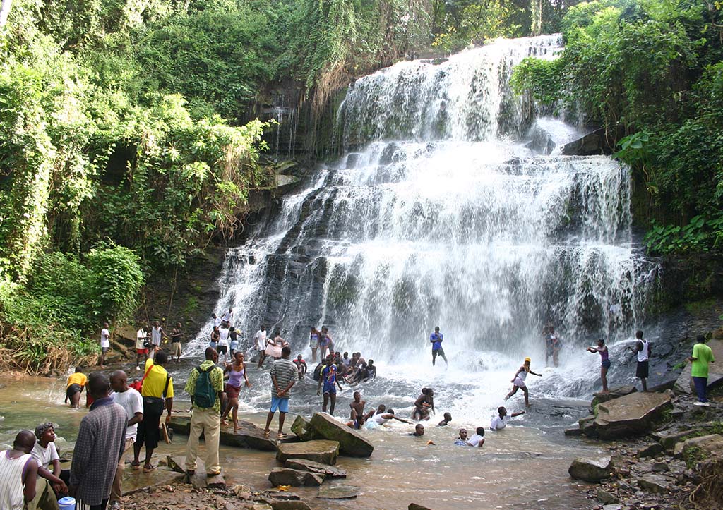 Boti Falls in Ghana